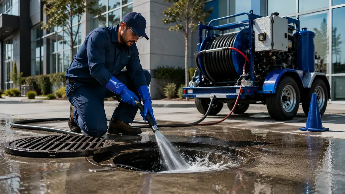 Commercial Hydro Jet Drain Cleaning in Santee