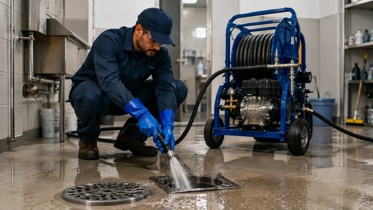 Floor Drain Hydro Jet Cleaning in Santee