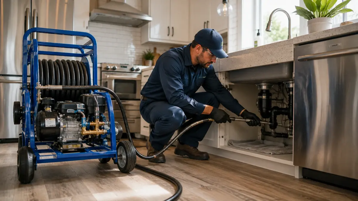 Kitchen Drain Hydro Jetting in Santee