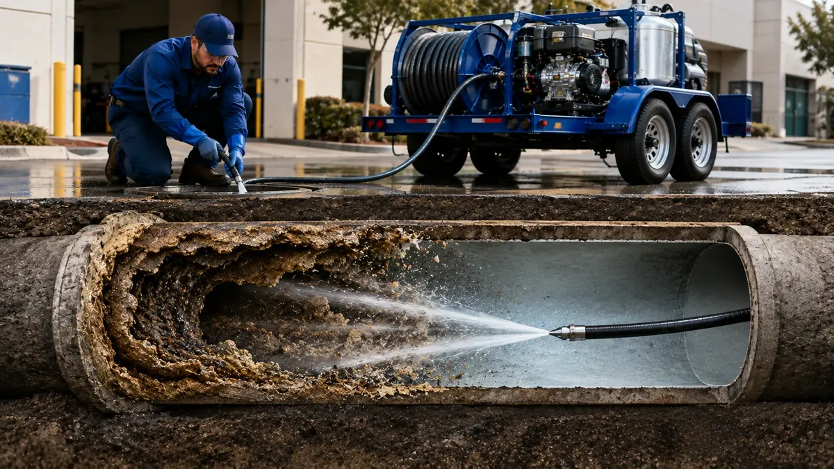 Sewer Pipe Descaling in Santee