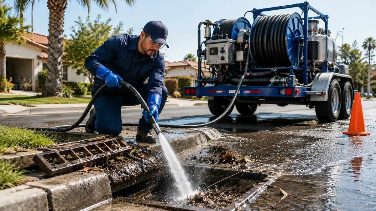 Storm Drain Hydro Jet Cleaning in Santee